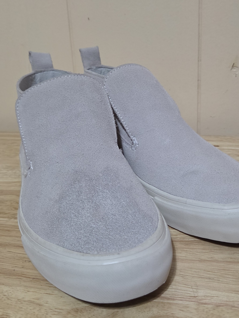 SeaVees Light Gray Suede Slip-On Sneakers